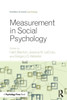 Measurement in Social Psychology (Frontiers of Social Psychology)