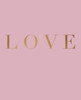 Love: A decorative book for coffee tables, bookshelves and interior design styling | Stack deco books together to create a custom look (Inspirational Phrases in Blush)