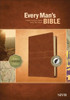 Every Man'S Bible Niv, Deluxe Journeyman Edition (Leatherlike, Tan, Indexed)  Study Bible For Men With Study Notes, Book Introductions, And 44 Charts