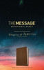 The Message Devotional Bible, Brown Cross (Leather-Look, Brown): Featuring Notes And Reflections From Eugene H. Peterson