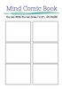 Mind Comic Book - 6 Panel ,7"X10", 135 Pages,Make Your Own Comic Books: Make Your Own Comics Come To Life