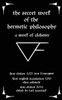 The Secret Work Of The Hermetic Philosophy: A Work Of Alchemy