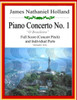 Piano Concerto No. 1: A Brazilian Jazz Concerto For Piano, Full Score And Individual Parts (Piano Concertos Of James Nathaniel Holland)