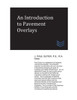 An Introduction To Pavement Overlays