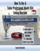 How To Use A Tailor Professional Model 834 Sewing Machine