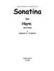 Sonatina For Horn