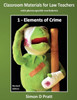 Classroom Materials For Law Teachers: Elements Of Crime