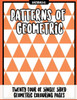 Patterns Of Geometric: 24 Of Single Sided Geometric Coloring Pages, Stress Relief Coloring Books For Adults (Geometric Coloring Books For Grownups)
