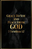 Grace To You And Peace From God: Bible Verse Quote Cover Composition Notebook Portable