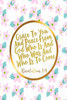 Grace To You And Peace, From God, Who Is And Who Was And Who Is To Come: Bible Verse Quote Cover Composition Notebook Portable