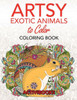 Artsy Exotic Animals to Color Coloring Book