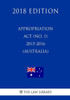 Appropriation Act (No. 1) 2015-2016 (Australia) (2018 Edition)