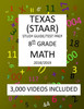 8th Grade MATH TEXAS STAAR: 2019: 8th Grade Texas Assessment Academic Readiness MATH Test prep/study guide