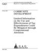 Community development  : limited information on the use and effectiveness of tax expenditures could be mitigated through congressional attention : report to congressional requesters.