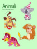 Animali Libro da Colorare per Bimbi 4 (Animali Per Bimbi) (Italian Edition)