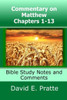 Commentary on Matthew Chapters 1-13: Bible Study Notes and Comments