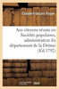 Aux citoyens réunis en Sociétés populaires du département de la Drôme (Histoire) (French Edition)