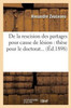 De la rescision des partages pour cause de lésion: thèse pour le doctorat... (French Edition)