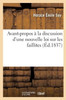 Avant-propos à la discussion d'une nouvelle loi sur les faillites (French Edition)
