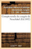Compte-rendu du congrès de Neuchâtel (Ga(c)Na(c)Ralita(c)S) (French Edition)