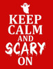 Ghost Keep Calm Grid Composition Notebook: Graph Paper 5X5 Squares per Inch (7.44 X 9.69) Funny Spirit Keep Calm and Scary On Engineering Paper Book