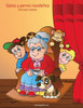 Gatos y perros navideños libro para colorear 1 (Spanish Edition)