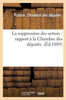La suppression des octrois: rapport à la Chambre des députés (Sciences Sociales) (French Edition)