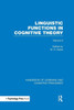Handbook of Learning and Cognitive Processes (Volume 6): Linguistic Functions in Cognitive Theory