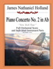 Piano Concerto In Ab : New York Tour Full Score And Individual Parts