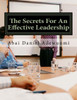 The Secrets For An Effective Leadership : Leadership Secrets Of Christ: A Cue For Christian Leaders