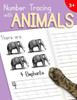 Number Tracing With Animals : Learn The Numbers - Number And Counting Practice Workbook For Children In Preschool And Kindergarten - Lavender|Peach Cover