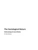 The Sociological Return : Methodology And Social Media