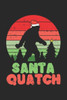 Santa Quatch : 120 Pages I 6X9 I Graph Paper 5X5