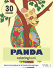 Pandas Coloring Book : 30 Coloring Pages Of Panda Designs In Coloring Book For Adults