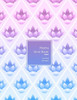 Maths Grid Book : 1Cm Size Graph Paper Grid Book For Students Or Mathematician - Pink And Purple Flower Pattern For Teenage Girls