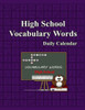 Whimsy Word Search, High School Vocabulary Words - Daily Calendar - In Asl