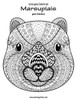 Livro Para Colorir De Marsupiais Para Adultos