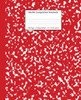 Marble Composition Notebook College Ruled : Red Marble Notebooks, School Supplies, Notebooks For School