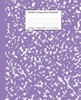 Marble Composition Notebook College Ruled: Lavender Marble Notebooks, School Supplies, Notebooks For School