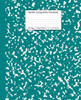 Marble Composition Notebook College Ruled : Teal Marble Notebooks, School Supplies, Notebooks For School