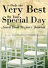 Only The Very Best On Your Special Day Guest Book Registry Journal