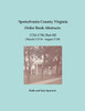 Spotsylvania County, Virginia Order Book Abstracts 1724-1730