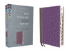 Niv, Thinline Bible, Giant Print, Leathersoft, Gray/Purple, Red Letter, Thumb Indexed, Comfort Print