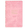 Kjv Holy Bible, Gift Edition King James Version, Faux Leather Flexible Cover, Light Pink Floral