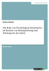 Die Rolle Von Psychological Detachment Im Kontext Von Beanspruchung Und Erholung Bei Der Arbeit (German Edition)