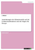 Auswirkungen Des Klimawandels Auf Die Golfstromzirkulation Und Die Folgen Für Europa (German Edition)