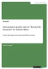 Stereotypical Gender Roles In "Behold The Dreamers" By Imbolo Mbue: Gender Stereotypes In The African And Western Society
