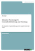Klinische Psychologie Ii. Gesundheitsförderung Und -Beratung: Die Sokratische Gesprächsführung Und Der Kognitiv-Behaviorale Ansatz (German Edition)