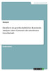 Kindheit Als Gesellschaftliches Konstrukt. Analyse Eines Cartoons Der Modernen Gesellschaft (German Edition)
