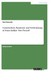 Unsicherheit, Paradoxie Und Verfremdung In Franz Kafkas "Der Proceß" (German Edition)